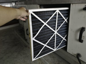 air filter part of a furnace tune-up