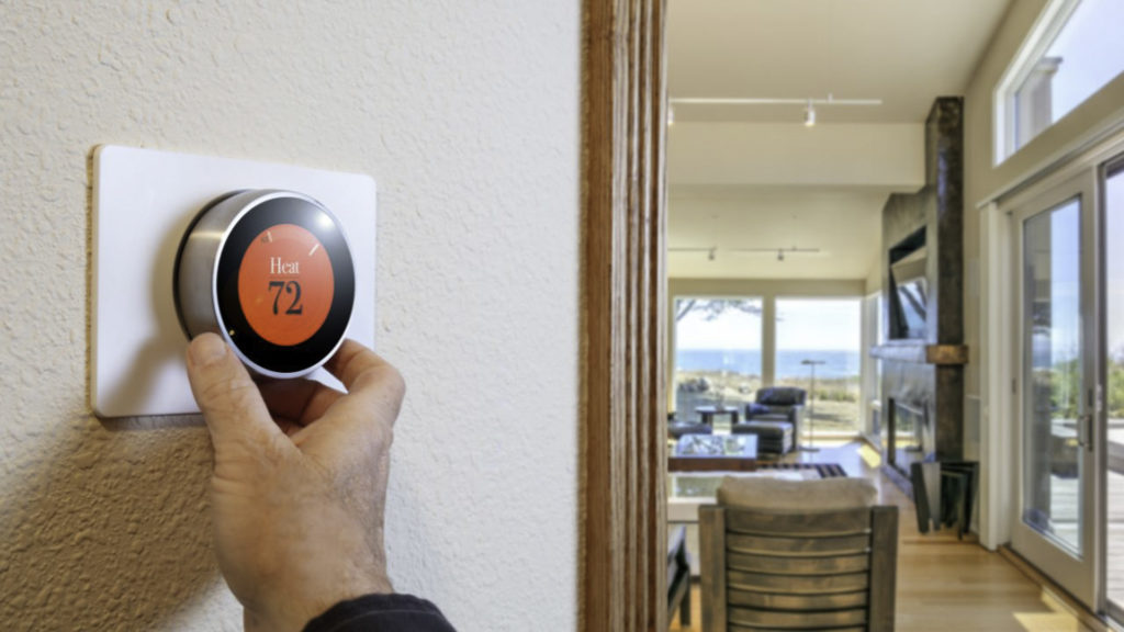 turn thermostat to the heating setting in winter