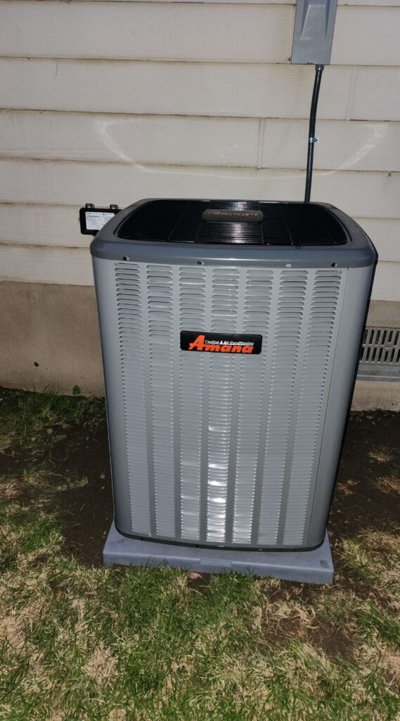 New HVAC system installed in Ogden, Utah by the HVAC company Air Now Heating and Air Conditioning.