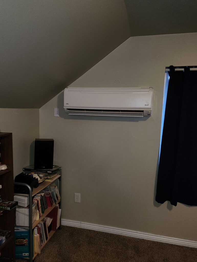 Ductless mini split installed in Ogden, Utah by Air Now Heating and Air Conditioning.